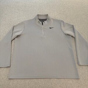 Nike XXL Victory Dri-Fit Therma Flex Golf 1/4 Zip Pullover Gray